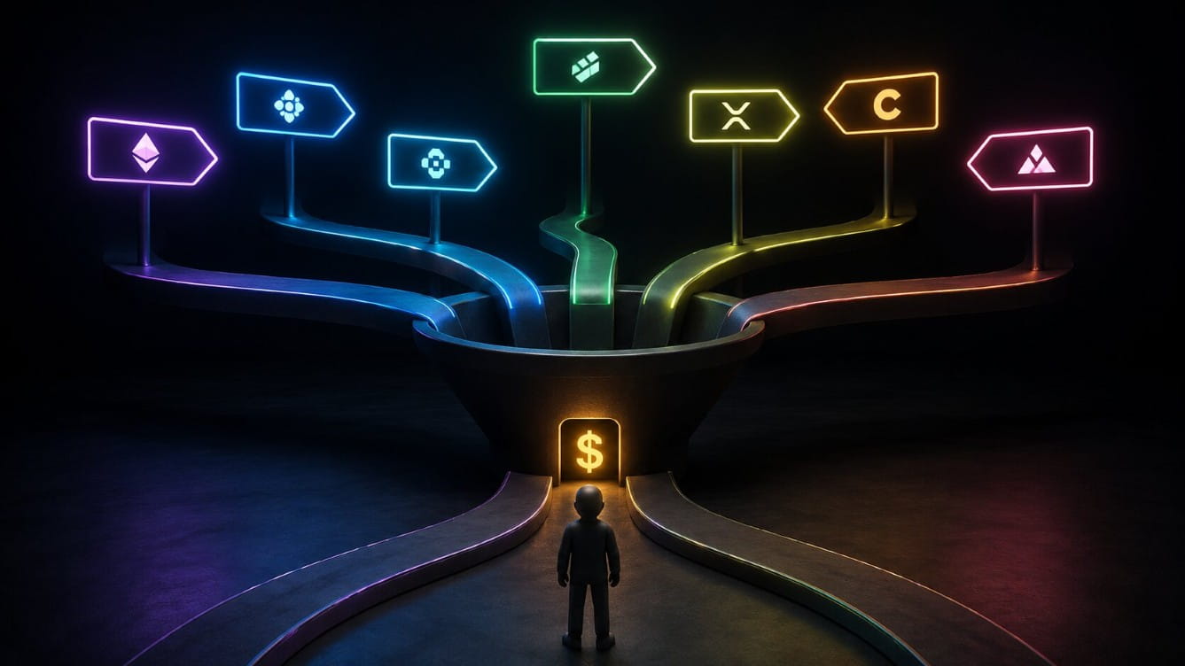 Alt text: Crypto review page shown as a hidden affiliate revenue funnel.