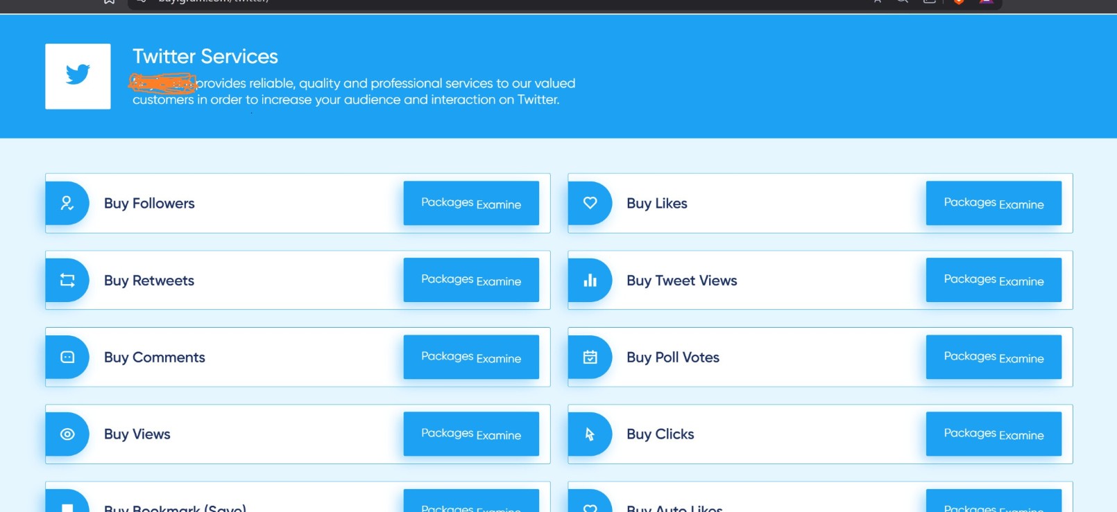 Crypto Twitter fake follower service evidence