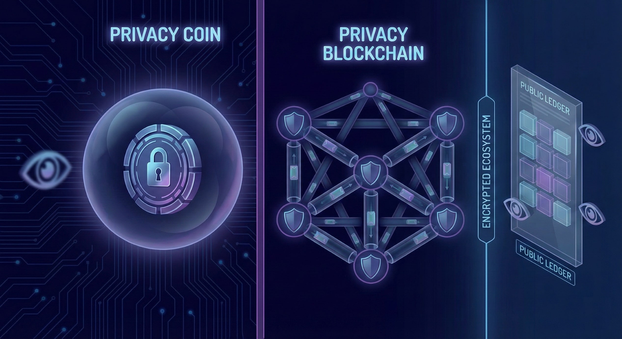 privacy coins and privacy blockchain visualized