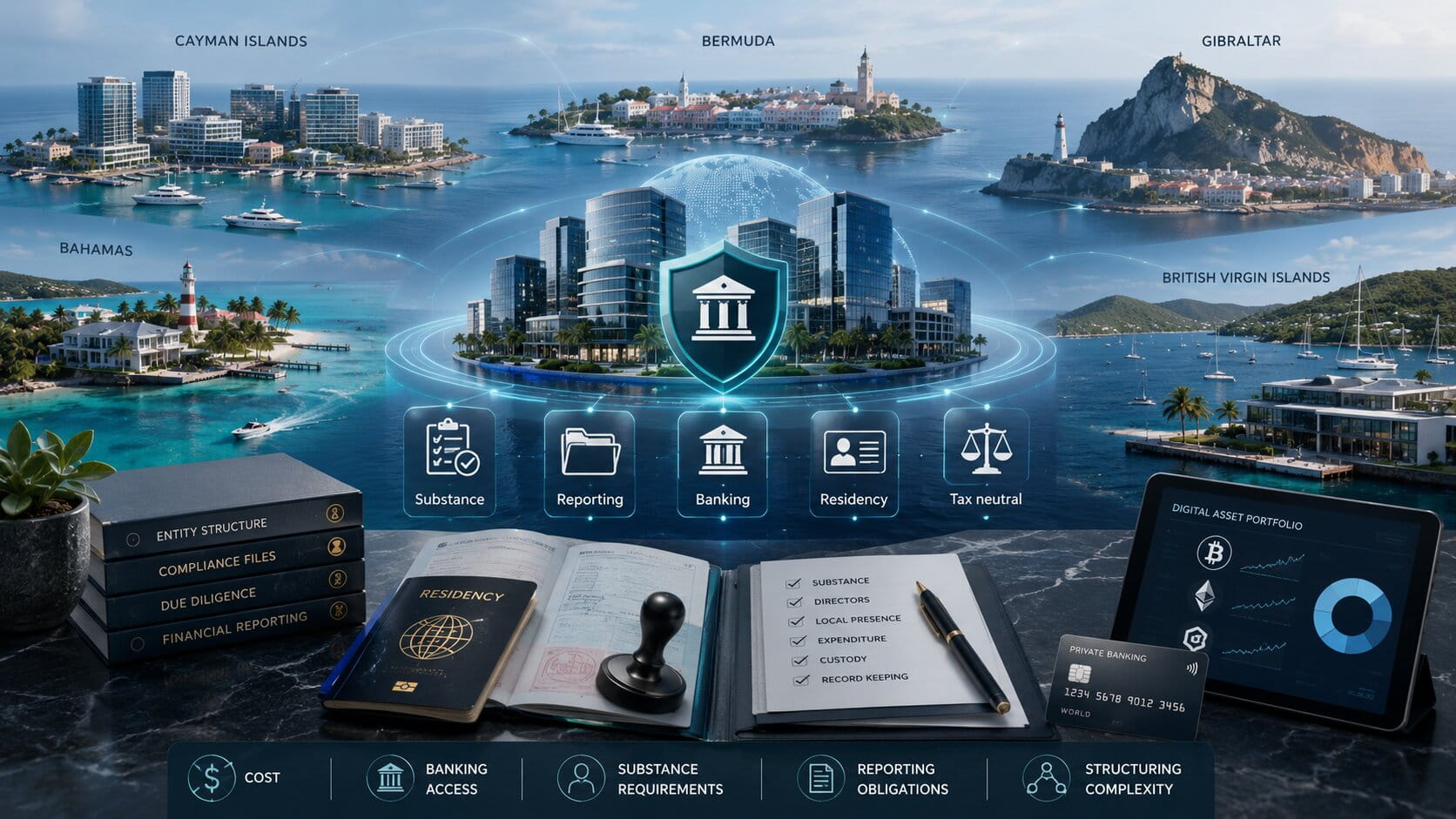 offshore islands that doesnt require crypto tax (personal crypto gains tax free to some extend)